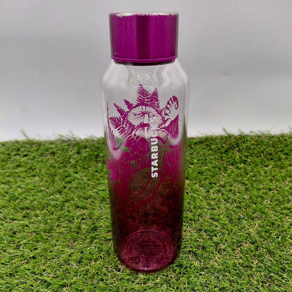 Starbucks 2022 Berry Woodland 20oz Glass Water Bottle